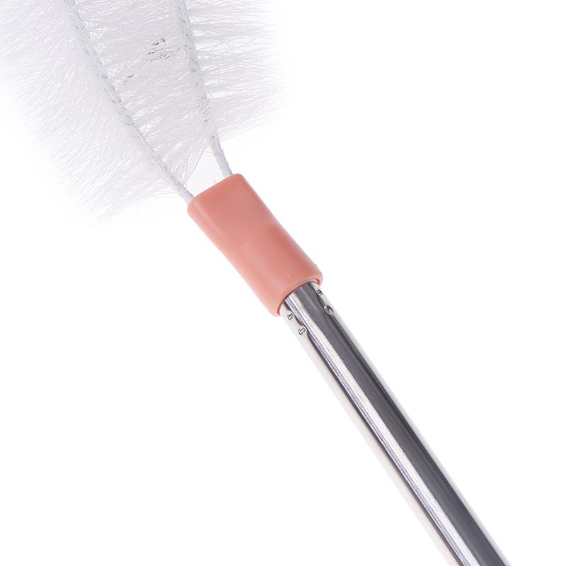 Household Bucket Washing Brush With Stainless Steel Rod Long Handle Cup Scrubber Kitchen Water Dispenser Cleaning Brush