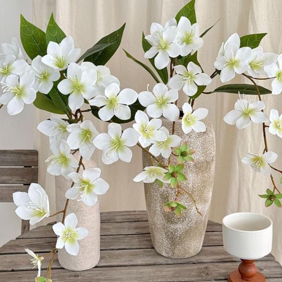 Yousheng 31.5" Artificial Jasmine Flower Fake Hanging Plants Long Stem Faux Bouquet for Bridal Shower Party Home Wedding