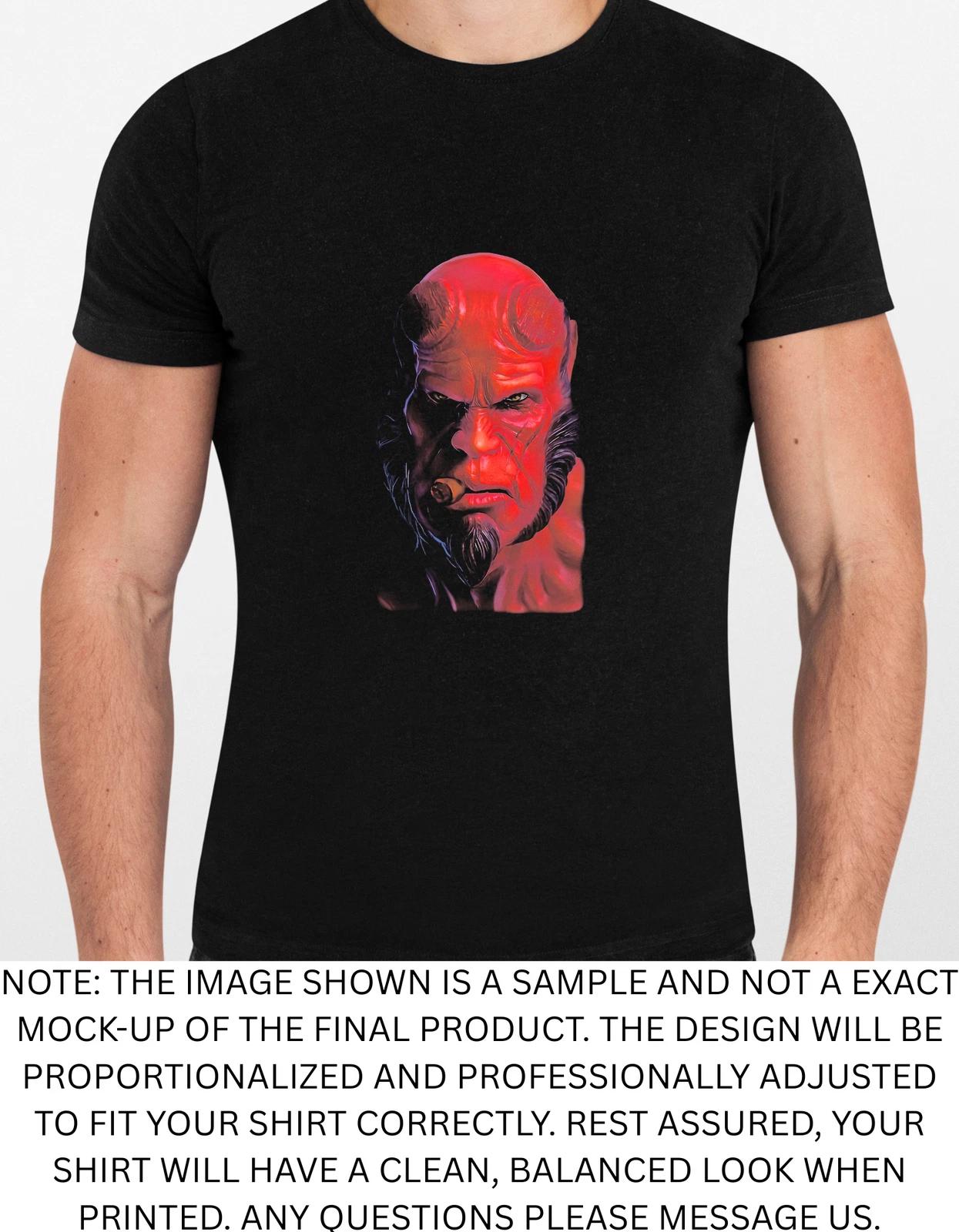 Men s and Women s T-shirts Hellboy Graphic L