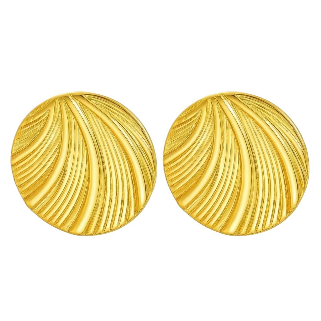Boucles d'Oreilles en Acier Inoxydable pour Femmes Vintage Luxe Élégant Bijoux en Acier Titane