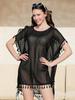 Women's Plus Size Chiffon Tassel Beach Cover-Up Dress
