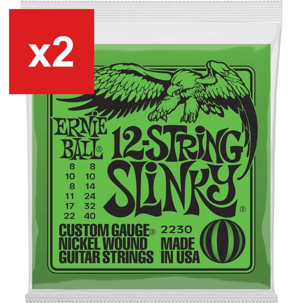 12-String Electric Guitar Strings ERNIE BALL 2230 12-STRING SLINKY (08-40)