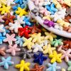 10pcs/Lot Sea Beach Conch Starfish Tropical Fish Bead Charms For Jewelry Making Supplies Ceramics Pendant DIY Bracelets Material