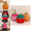 Letter Cherry Fruit Pattern Kids Backpack With Pvc Material For School And Outdoor Use