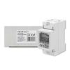 Qoltec Single-phase Electronic Meter | Energy Consumption Meter for DIN Rail | 230V | 60A | LCD | 2P