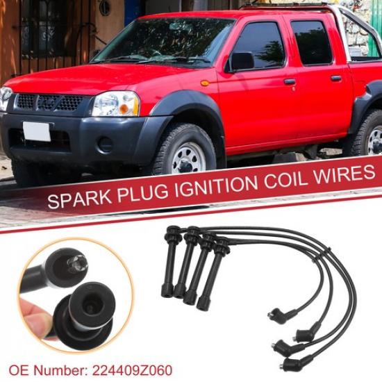 4 Pcs Spark Plug Wire Ignition Coil Cable No224409Z060 for Nissan Frontier