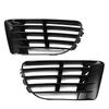2pcs Car Front Fog Light Grille Lower Bumper Grill Cover Trim For VW For Golf MK6 R 2009-2013 5K0853665E 5K0853666E Glossy Black