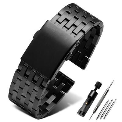 ZHUOLEI Replacement Watch Band for Diesel Stainless Steel Metal Includes 3 Spring Removal and Box Watches, 22mm, 24mm, 26mm, 28mm, Band, Bars, Tool,