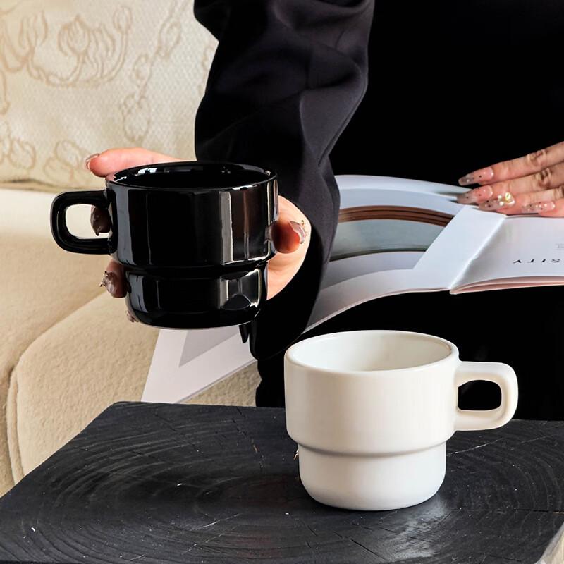 Changbaosen Creative Stackable Ceramic Mugs (10-Set) 10 sets