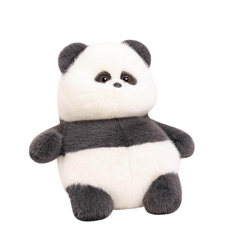 New Gold Carved Velvet Brown Bear Doll Panda Plush Toy Doll Piggy Cute Holiday Gift High Value