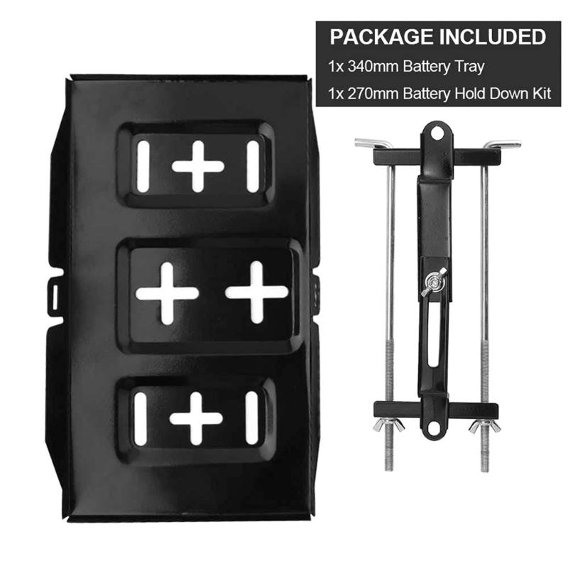 Universal Car Battery Hold Down Clamp Heavy Duty Adjustable Bracket Easy To Use for Secure Automotive Battery Mounting