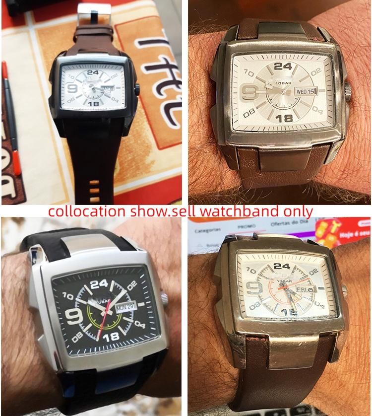 Concaaf Echt lederen horlogebandje Voor Diesel DZ1216 DZ1273 DZ4246 DZ4247 DZ287 horlogeband heren koeienhuid horlogebandje armband