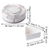 Sealed Rotating Serving Tray Compartmentalized Transparent Lid Snack Storage Box Durable With 5 Compartments Rotating Fruit Tray