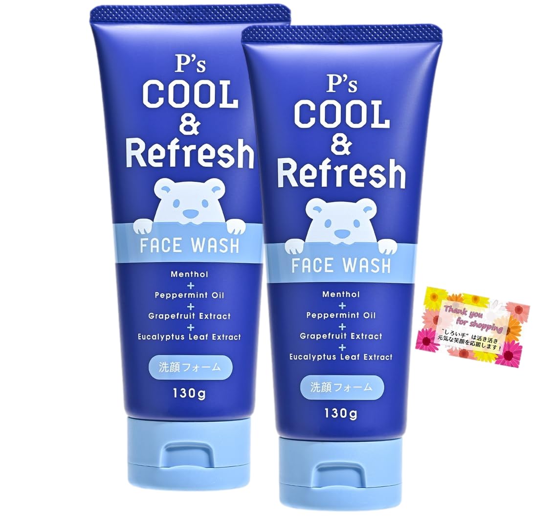 

foam removes dirt and stickiness for a cool Facial Cleansing Foam Refreshing and clean skin Refreshing citrus scent 130g [Cool feel] P’sCOOL&Refresh &