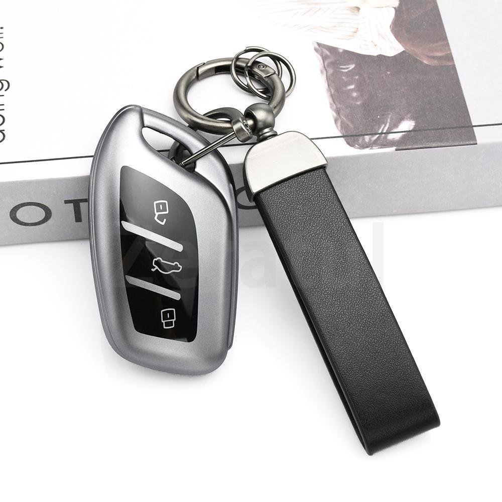 Autoschlüsselabdeckung Hülle Schale Schlüsselanhängerhalter 3 Tasten Gun TPU Für Roewe Rx5 I6 I5 Rx3 Rx8 Erx5 Für Mg Zs Ev Mg6 Ezs Hs Ehs
