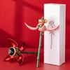 Automatic Opening Rose Shape Jewelry Box Jewelry Rings Organizers Suitable for Rings and Pendants with Elegant Design