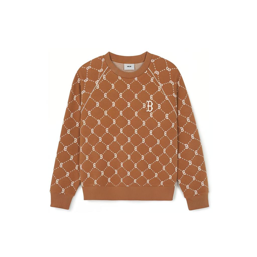 New MLB Boston Red Sox Sweatshirt Unisex Camel 3AMTM0144-43CAS