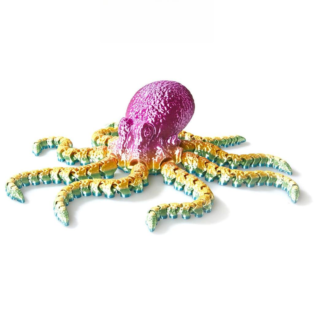 3D Printed Octopus Ornament Creative Animal Landscape Decorations Simulated Octopus Desktop Home Model Party Children's Gift