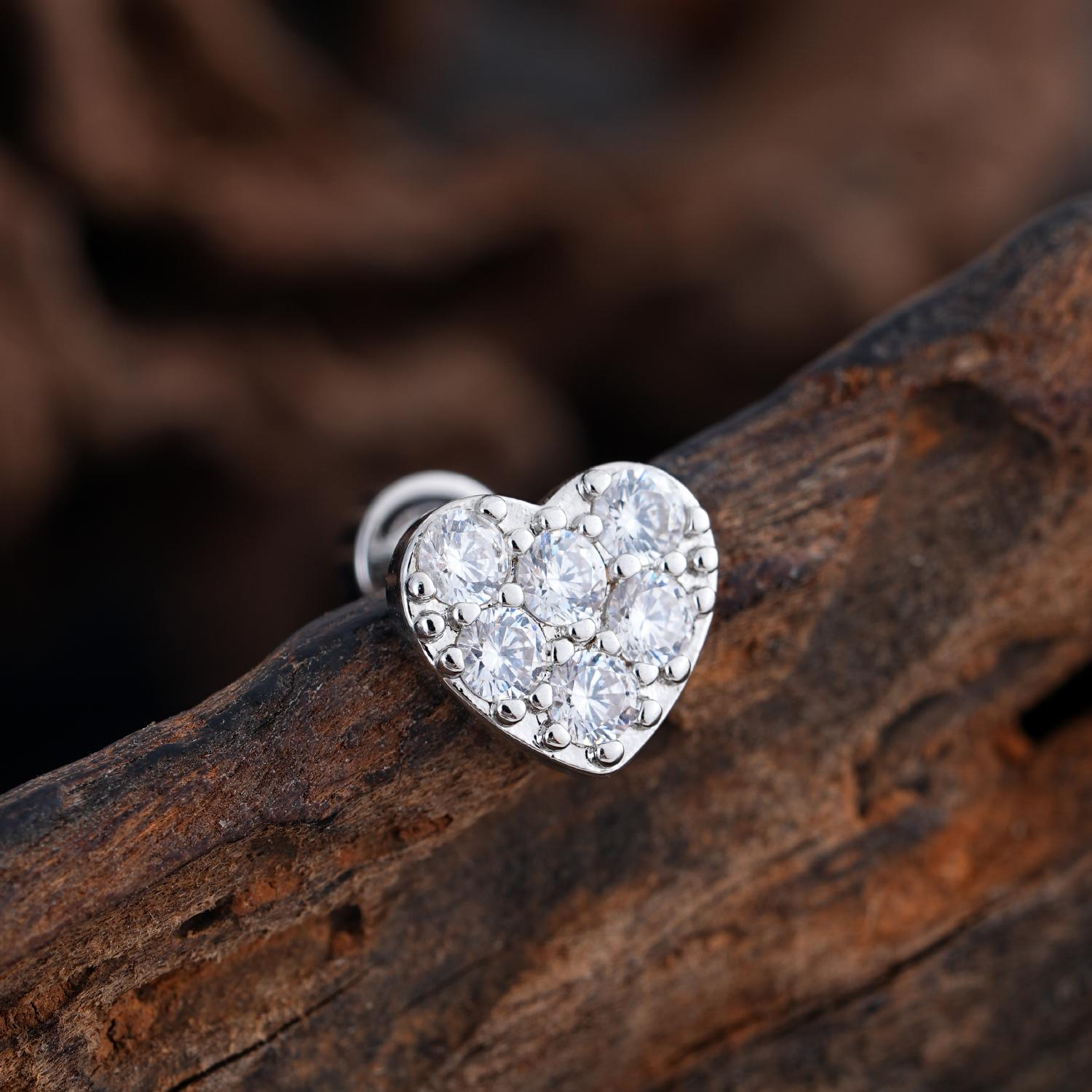 

Женские серьги-трагус 20G с цирконом из нержавеющей стали 316L, пирсинг носа, хеликс, хрящ, конч, лабрет, для чувствительных ушей 0.8*6*4mm&Ear Tragus Ring