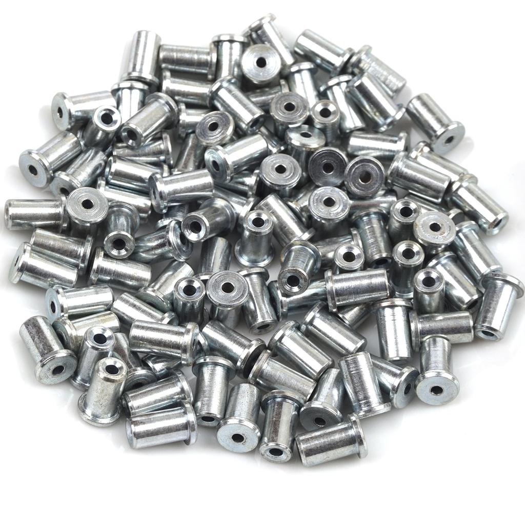 BCR018 BCR018 Fensterheber Seilzug Endstift Anschlagniete 6,5x9,1/1,7 mm 100 Stück