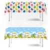 Cute Plastic Easter Tablecloth Rabbit Bronzing Disposable Tablecloths 137*274cm Bunny Table Runner Party Supplies