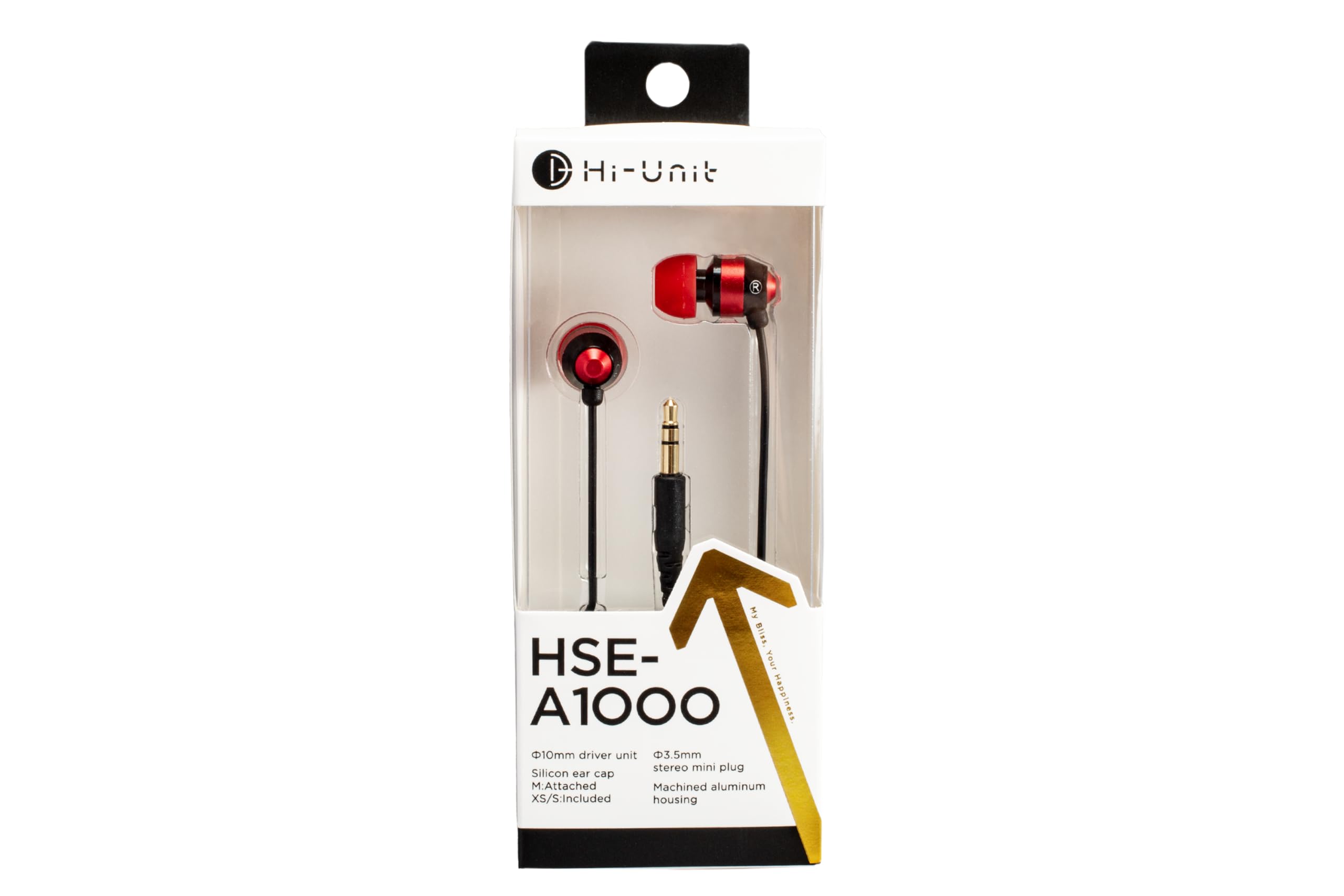 

Genuine Earphones that will deepen your emotions Red type Wired Great value for money [Hi-Unit Product] HSE-A1000 In-ear Disconnect-resistant