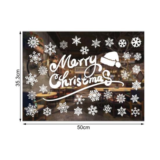 Christmas Decoration Wall Window Glass Xmas Stickers Decal Patch Home Decor