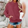 Women's Long Sleeve Oversized  Oversized Drop Shoulder Sleeves Women's Hooded Plush Sweatshirt