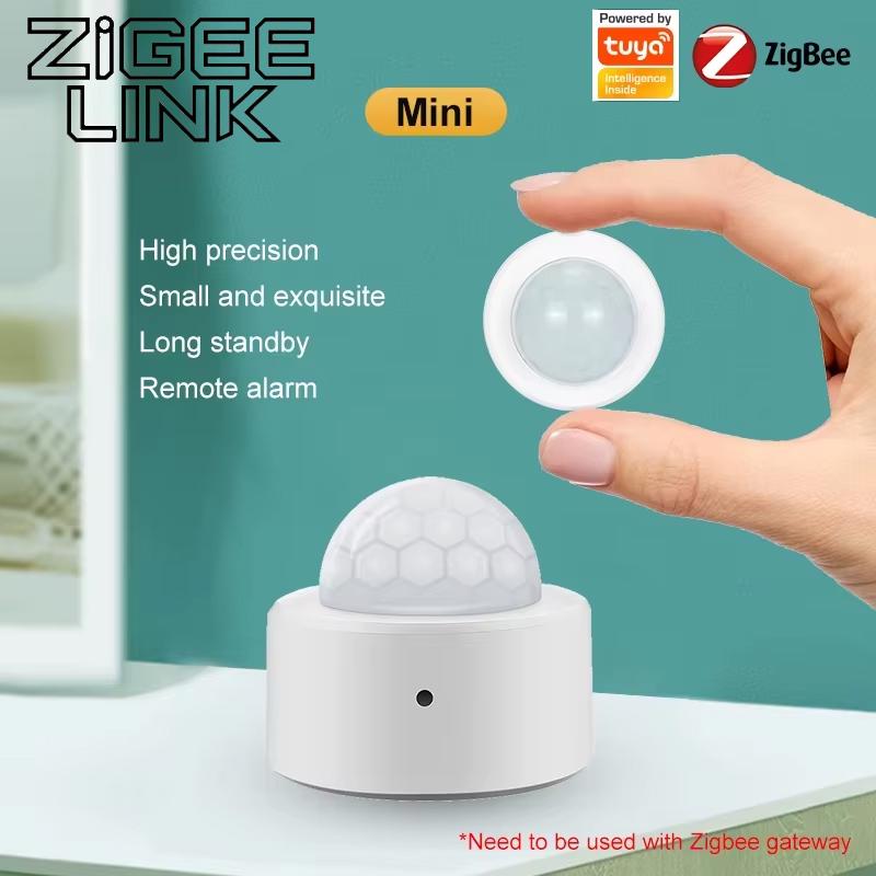 Tuya ZigBee Human Motion Sensor Smart PIR Infrared Detector Wireless Home Security Alarm Smart Life APP Works with Alexa Google
