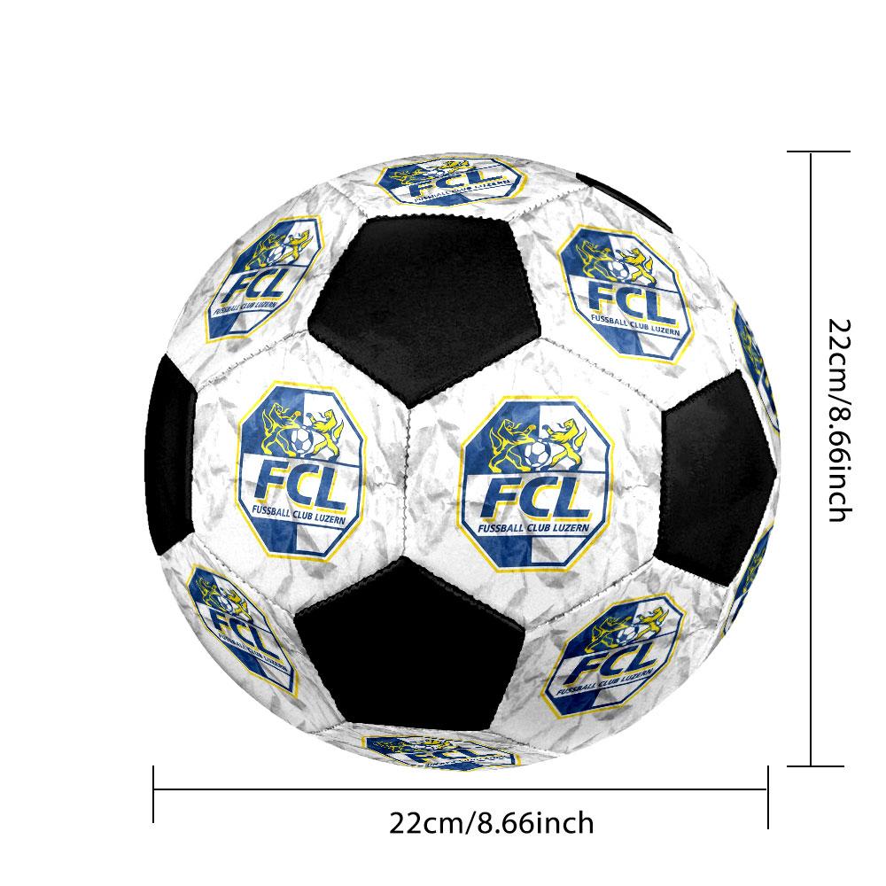 1PC Fussball Club Zürich size 5 soccer ball PrahaIndoor Soccer Ball Colorful All Ages Machine Stitched PVC Competition Ready Durable High-Bounce