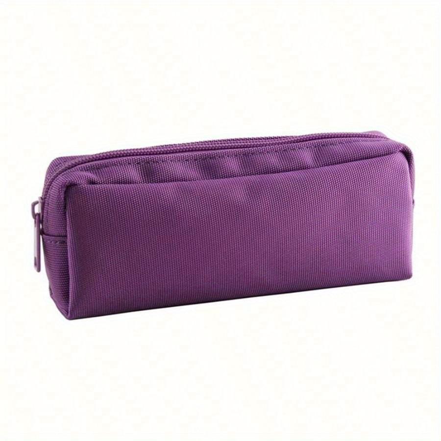 Pencil Case Black Stationery Trousse Pencil Pouch School Supplies Solid Color Pencilcase School Pencil Cases