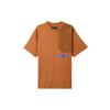 Letter Print Crew Neck Short Sleeve T-Shirt Men Tops Brown DM3216-220