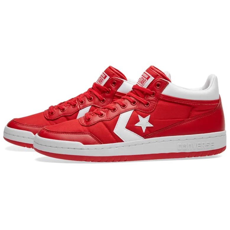Converse Fastbreak 83 Comfortable Simple Non-Slip Wear-Resistant Mid-Top Skate Shoes Unisex Skate Shoes Red 156977C