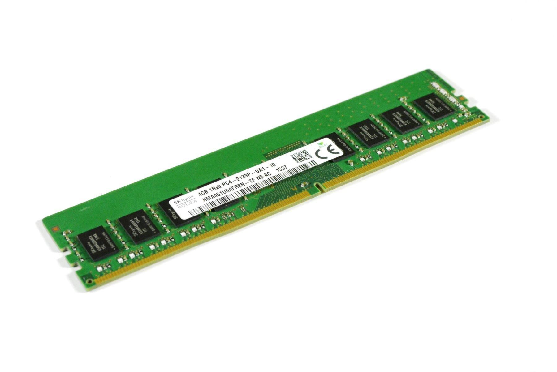 

SK hynix 4 ГБ DIMM 288pin Пам ять для настільного ПК Модель для встановлення PC4-17000U (DDR4-2133) Номер HMA451U6AFR8N-TF Односторонній (1Rx8)