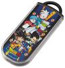 Skater Cutlery Lunch Made in Sliding Name Sticker Trio Dragon Ball DAIMA Children's Set, Box, Chopsticks, Spoon, Fork, Japan, Cutlery, Included,