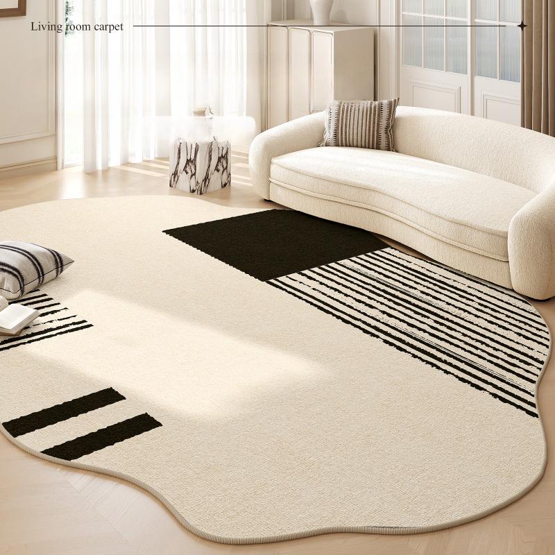 Irregular Shapes Bedroom Decor Carpet Home Fluffy Soft Rug Modern Simple Carpets for Living Room Thick Washable Lounge Floor Mat