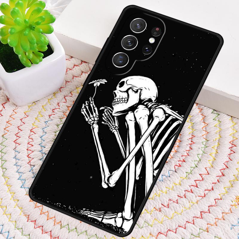 Bones Skeleton Bumper Phone Case for Samsung Galaxy note 10 pro S26 Ultra S23 S24 FE S25 S21 S22 PLUS shockproof Cove