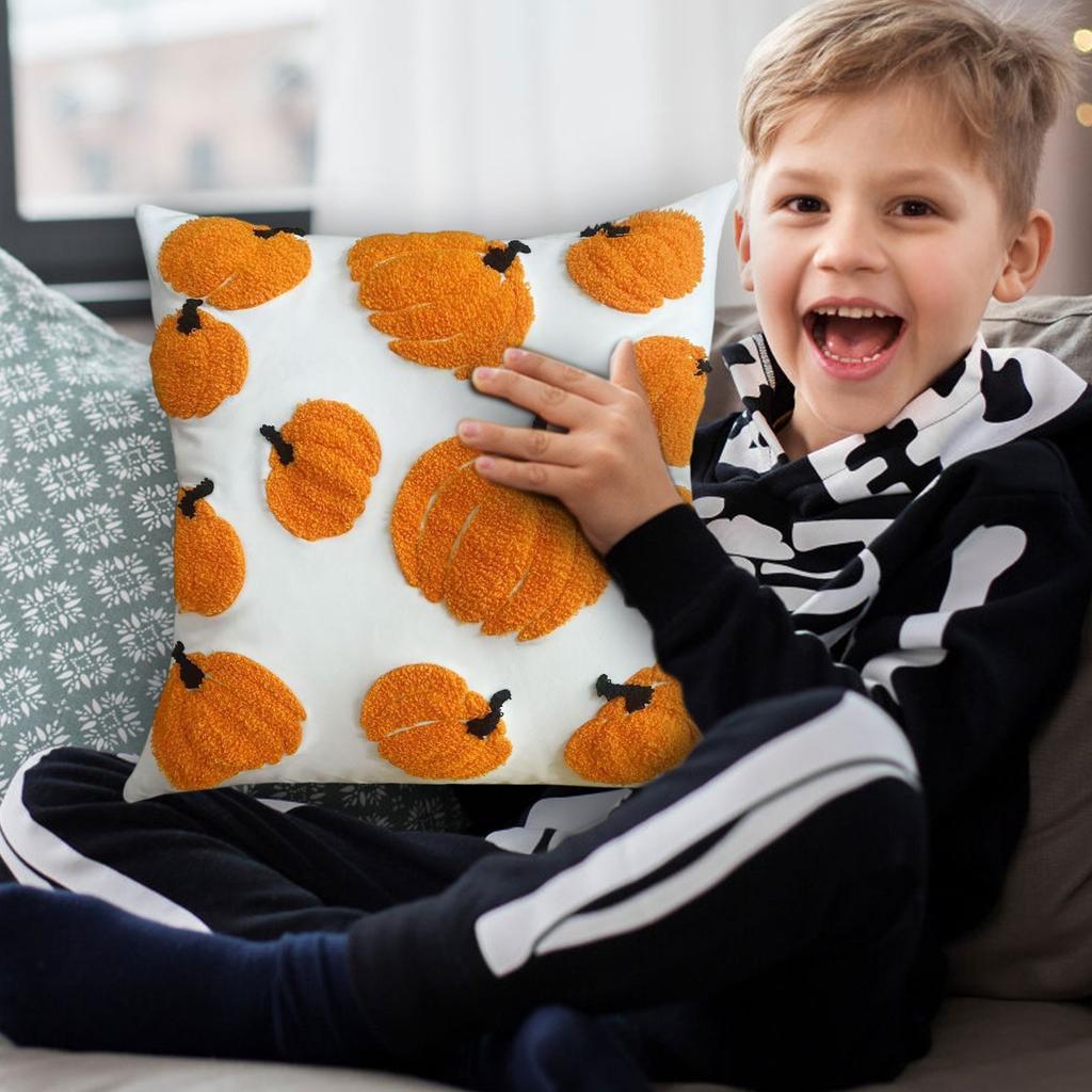 Halloween Plush Embroidered Pillowcase Living Room Sofa Party Decoration