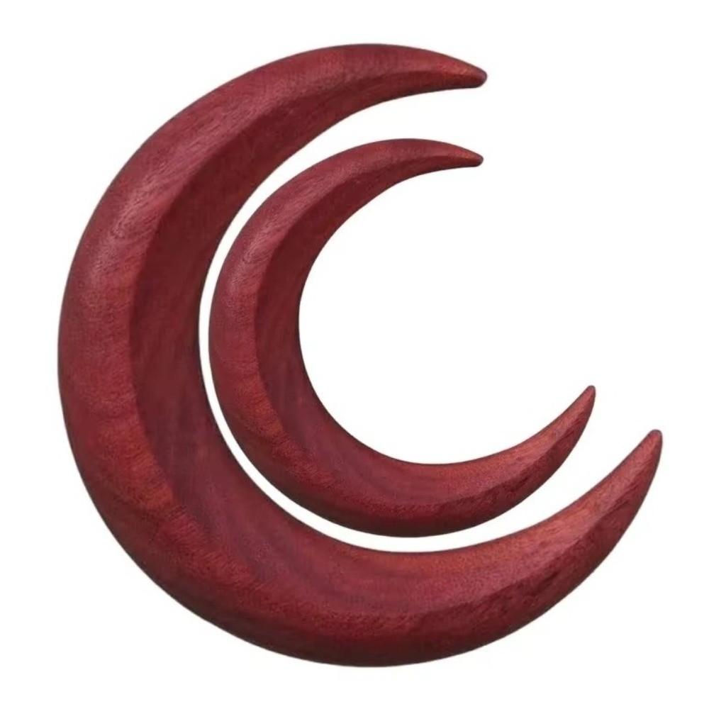 Solid Crescent Hair Fork Handcarved Handcrafted Hair Stick High-end Wooden Half-Moon Hairpin Daily