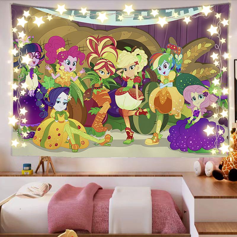 My Little Pony Tapestry - Cute Girls' Room Dorm Decor Wall Hanging Backdrop.