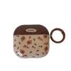 Retro brown small floral AirpodsPro1 earphone case for Apple 1/1/1/1st generation wireless bluetooth case
