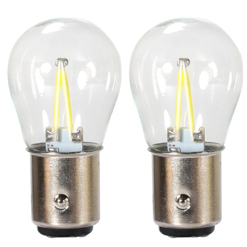 2X P21W Ba15s 1156 Led 1157 Bay15d Bulb Socket Filament Chip Car Light Bulb Lamp Lada Clearance Lights Auto Brake Lights 12V Red 6000K жёлтый
