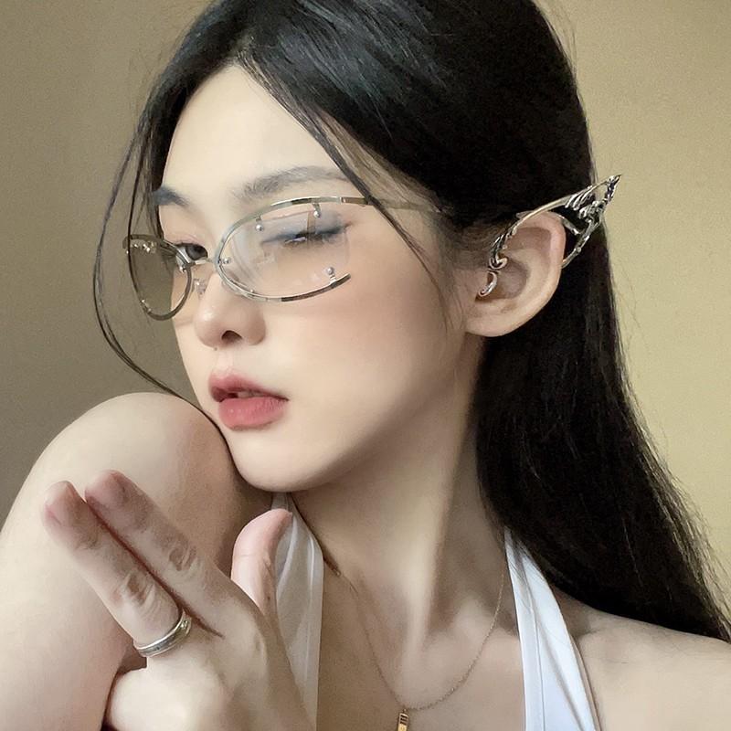 Square Y2K Women's Sunglasses Vintage Small Rectangle Lens Female tie sun Glasses Men Retro Oculos Future technology Eyewear