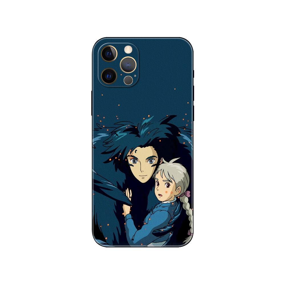 Howls Howl's Moving Castle phone case for iphone 14 se 6 6s 7 8 plus x 10 XR XS 11 12 13 mini pro MAX black tpu back cover