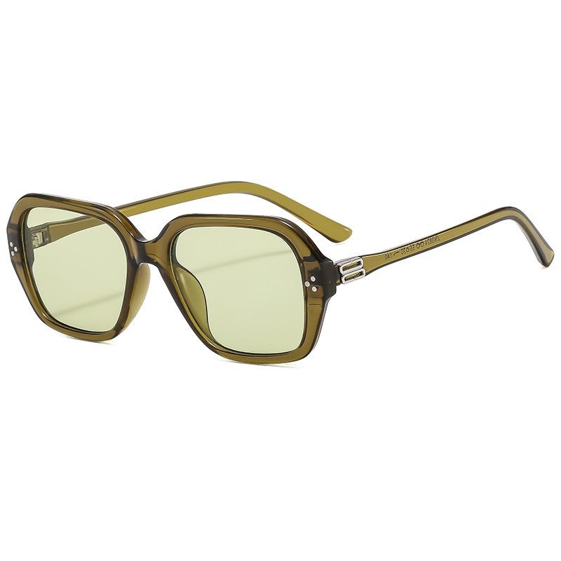 

Jinzhini Black-Framed Glasses, Large-Framed Men, Small Faces, Thin, Anti-Blue Light, Plain Glasses, Women оливковое зеленый