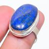 Natürlicher Lapislazuli Edelstein 925 Sterling Silber Schmuck Ringgröße 7 AR-16661