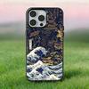 La Grande Onda di Kanagawa Custodia per Telefono Per iPhone 17,16,15,14,13,12,11,Pro,Max,Plus,E,Air,Mini Cover Nera IMD