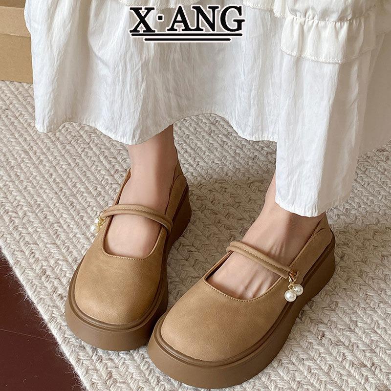 Leather Mary Jane Shoes Women's Shoes Autumn New Platform Small Leather Shoes Single Shoes