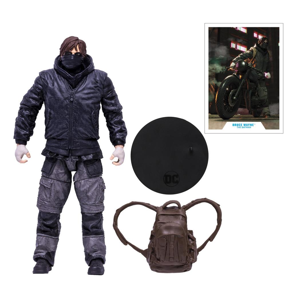 Bandai McFarlane DC Batman Movie Bruce Wayne 7-Inch Action Figure with Accessories Multi-Color