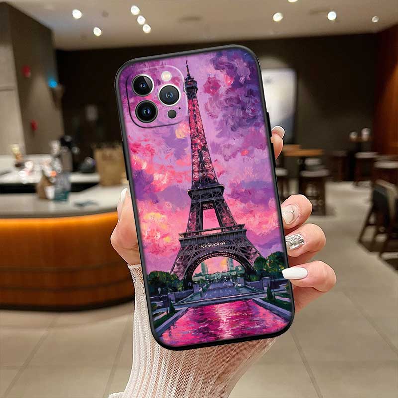 RE49 Paris Eiffel tower New High-End Shell Phone Case for iPhone SE X XS XR 16E 17 11 Pro Max 8 7 6 6s Plus Air